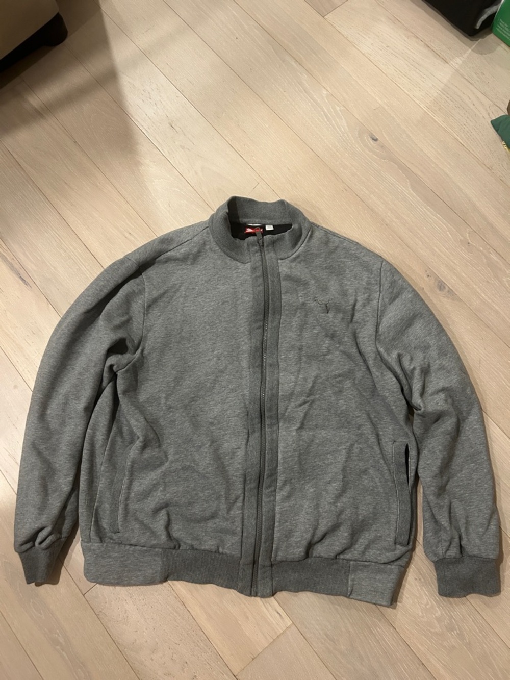 Puma Men’s Gray Full-Zip Sweater Jacket